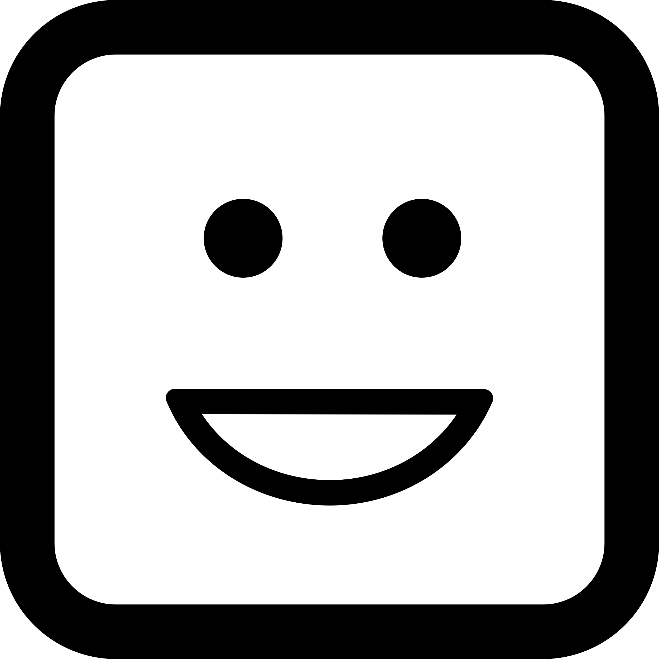 Emoticon Square Face With A Smile Laser Cut Svg File Free Vectors